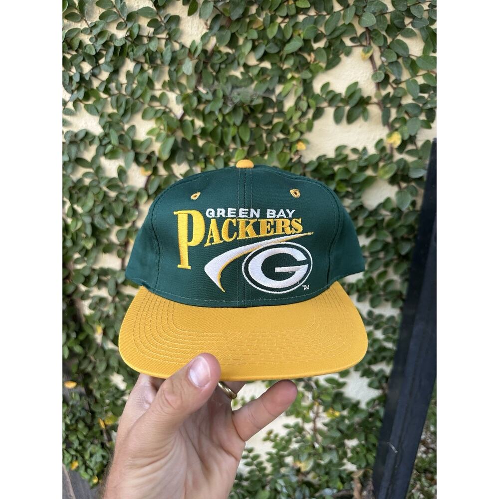 Vintage Youngan Drew Pearson Green Bay Packers Snapback Hat